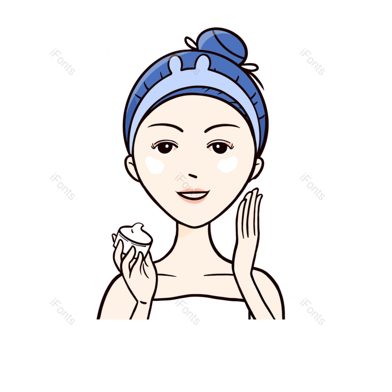 化妆图片,美妆元素,女孩PNG,卡通女孩免抠素材